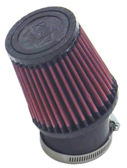 K&N Engineering SN-2530 QM Cone Air Filter, Clamp-On, Conical Shape, 3.75 Inch Base, 3 Inch Top Diameter, 4 Inch Height, 2.438 Inch Flange, Reusable Cotton Media, Red Finish