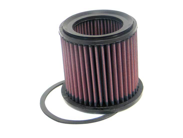 K & N Engineering SU-7005 Replacement Air Filter for Suzuki KingQuad 2005-2018, Reusable Cotton Conical Design, Red Finish