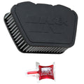 K&N Engineering YA-1307 Replacement Air Filter for Yamaha XVS 2007-2017, Reusable Cotton Element