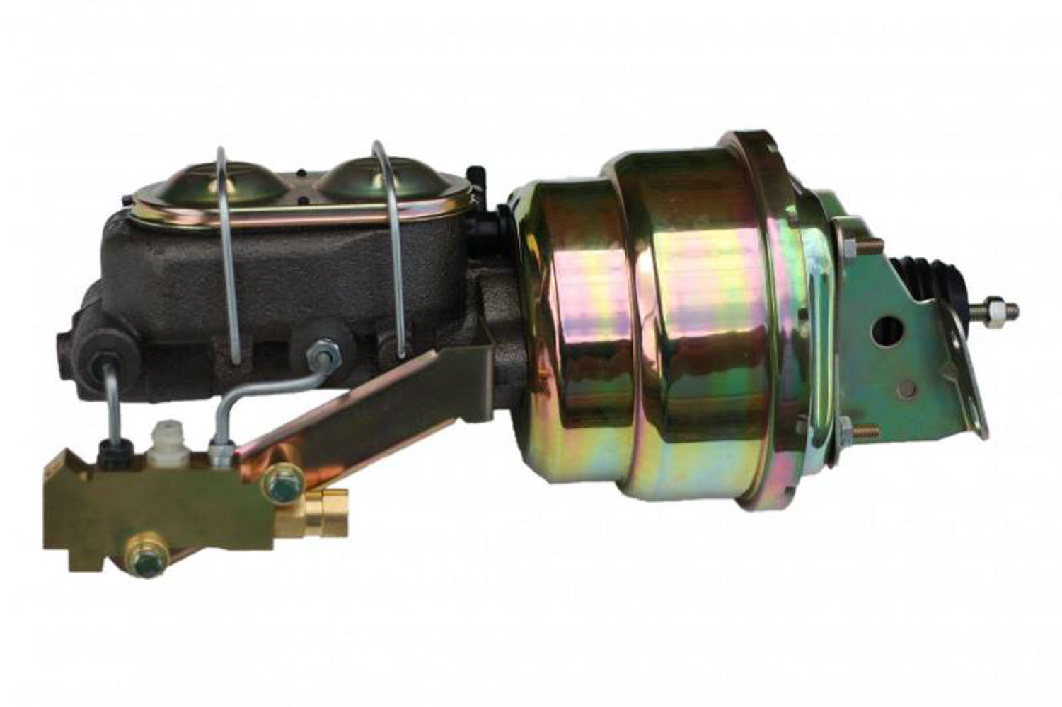 Leed Brakes 1K1A1 7-inch Dual Zinc Master Cylinder and Power Booster Kit with 1-1/8 Inch Bore