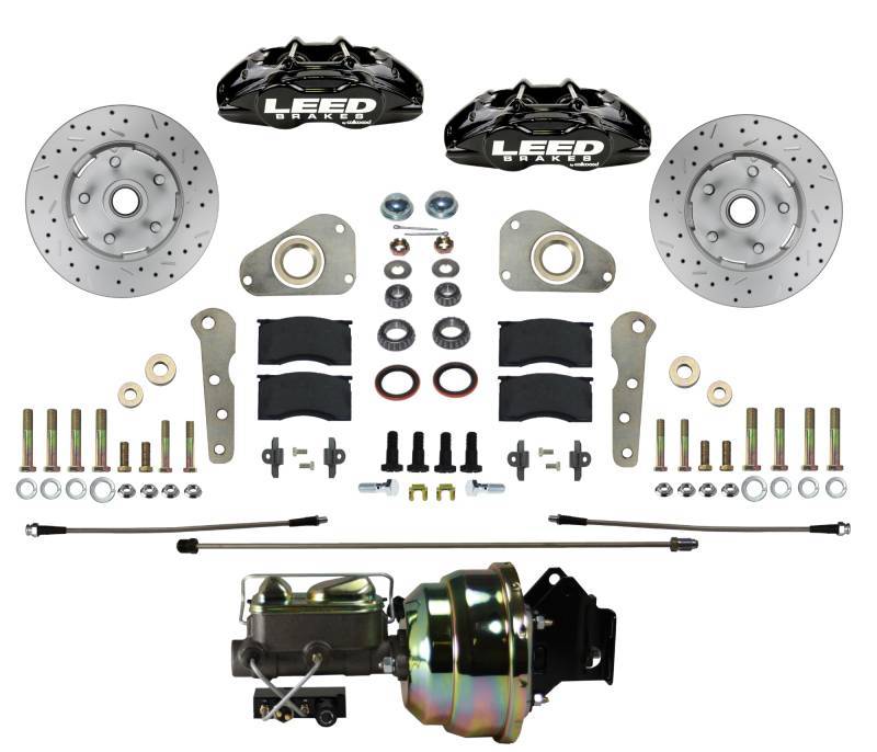 Leed Brakes BFC0026-8307X MaxGrip Lite Front Disc Brake Conversion Kit for Ford Galaxie and Fairlane 1957-1968