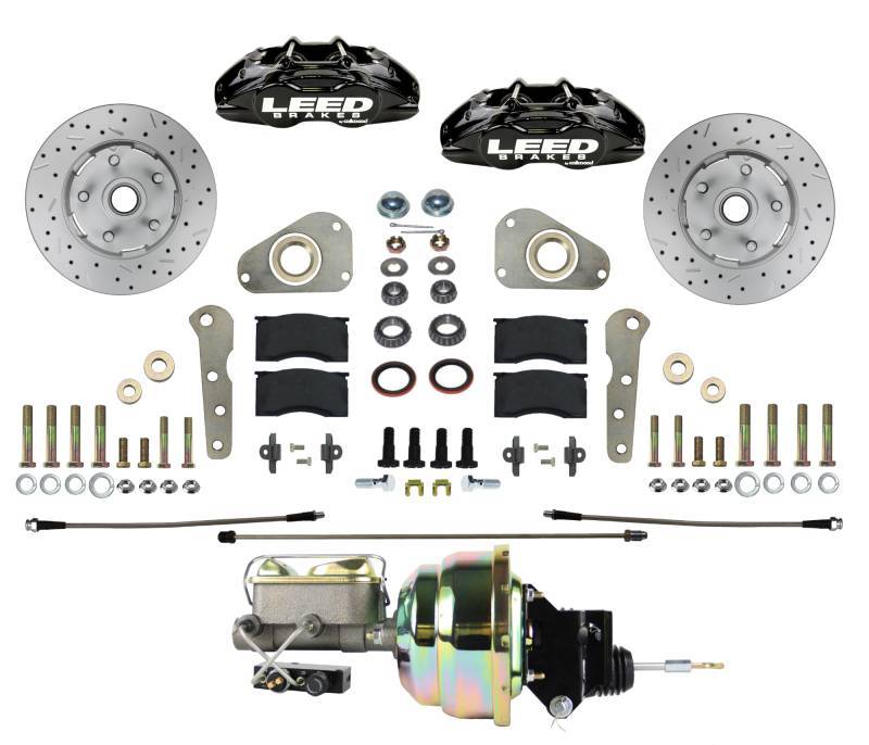 Leed Brakes BFC0026-Y307X MaxGrip Lite Front Disc Brake Conversion Kit for Ford Galaxie and Fairlane