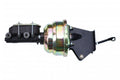 Leed Brakes C83 8-Inch Dual Power Brake Booster with 1 Inch Bore Master Cylinder, Zinc Finish