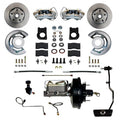 Leed Brakes FC0002-3405A Power Brake Conversion Kit for 1967-1969 Ford Mustang with 4-Piston Front Calipers and 11.33-Inch Solid Rotors