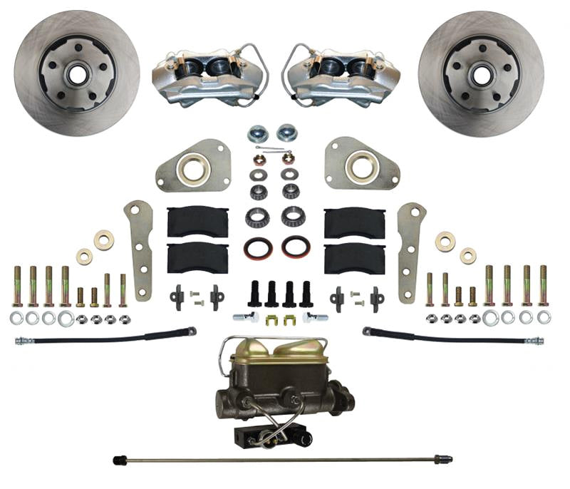 Leed Brakes FC0025-405 Ford Full Size Disc Brake Conversion Kit with 11.29 Inch Iron Rotors and 4-Piston Calipers
