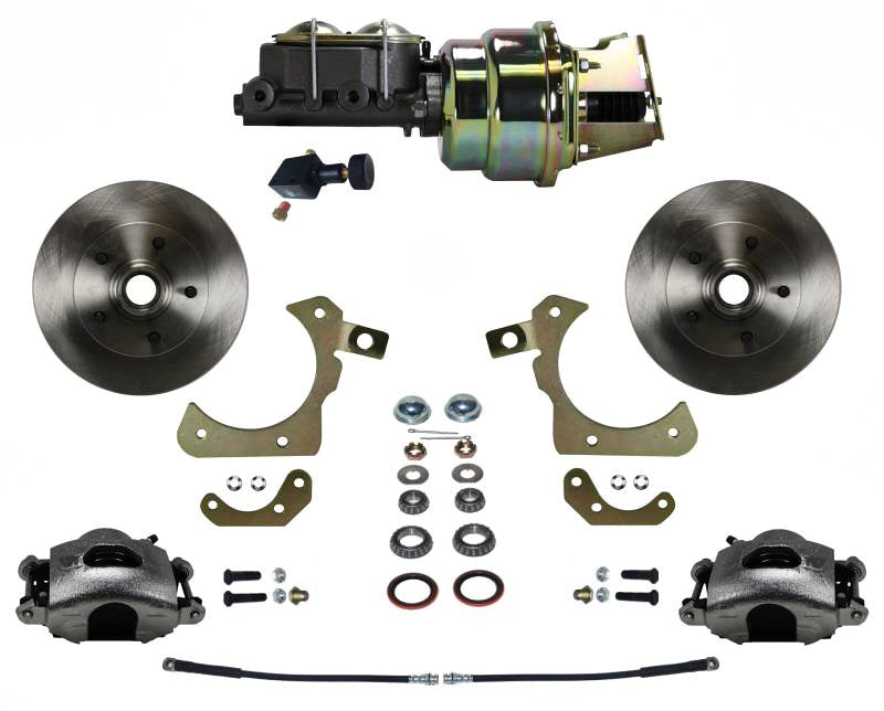 Leed Brakes FC1010-K105 Front Disc Brake Conversion Kit for 1955-1958 GM Full-Size Cars with 11-Inch Rotors and 1-Piston Calipers