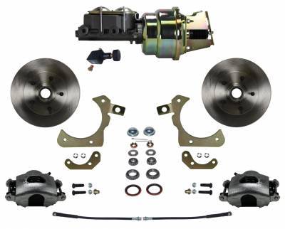 Leed Brakes FC1011-K105 Disc Brake Conversion Kit for GM B-Body 1959-1964, Front Power Disk System with 11-Inch Solid Rotors and Iron Calipers