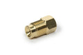 LEED BRAKES FT7909 Brass Fitting Adapter 1/2-20 Male to 3/8-24 Female, Inverted Flare, Straight Connection