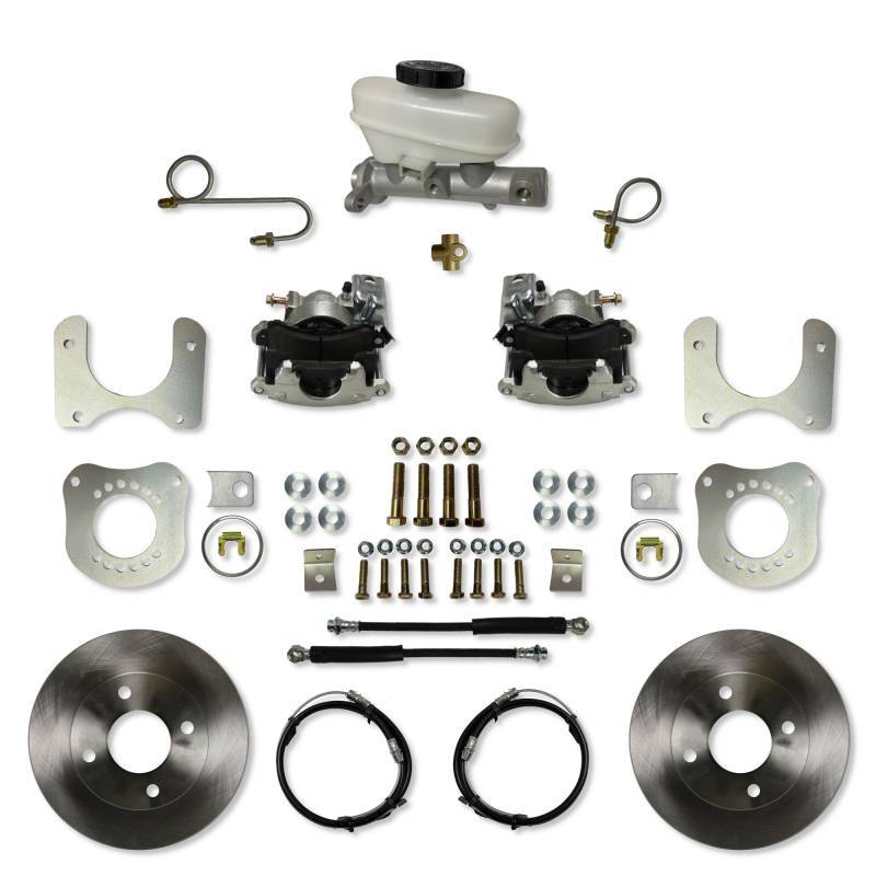 Leed Brakes RC0011 Rear Disc Brake Conversion Kit for Ford Mustang 1987-1993 with 11-inch Iron Rotors and Single Piston Calipers