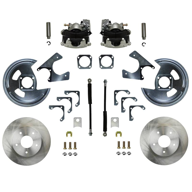Leed Brakes RC1001 Rear Disc Brake Conversion Kit for GM Fullsize Cars, 11-Inch Iron Rotors, Zinc Plated Steel Calipers