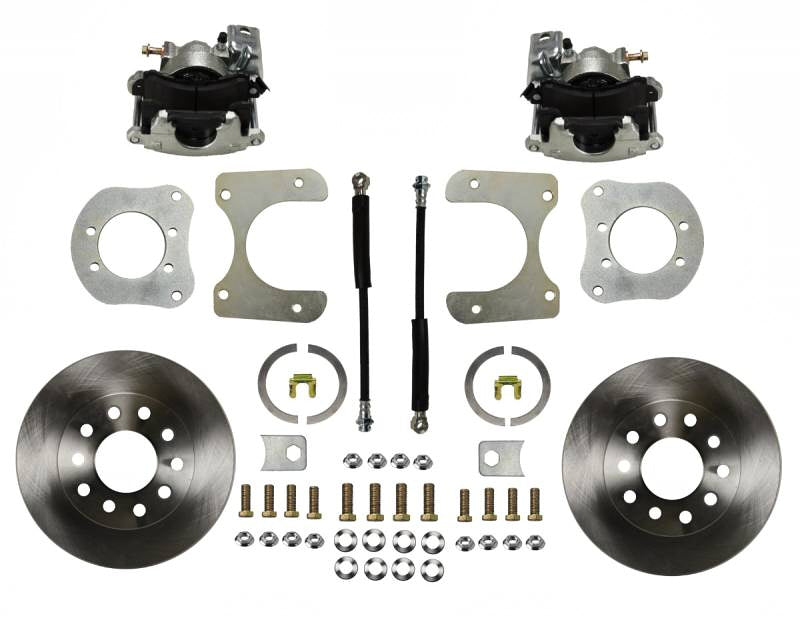 Leed Brakes RC3001 Jeep Rear Disc Brake Conversion Kit with 11-Inch Iron Rotors and Single Piston Calipers
