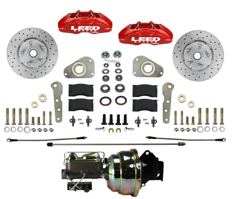Leed Brakes RFC0026-8307X MaxGrip Lite Front Disc Brake Conversion Kit for Ford Galaxie and Fairlane, 1957-1968
