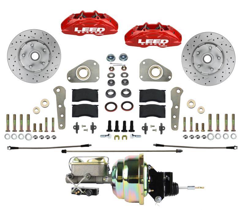 Leed Brakes RFC0026-Y307X MaxGrip Lite Front Disc Brake Conversion Kit for Ford Galaxie and Fairlane 1957-62
