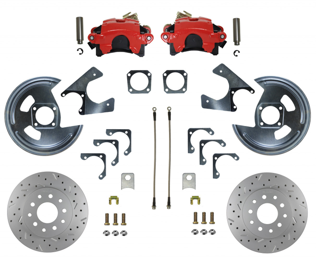 Leed Brakes RRC1001X MaxGrip XDS Rear Disc Brake Conversion Kit for GM G-Body, W-Body, X-Body, and Corvette 1964-77