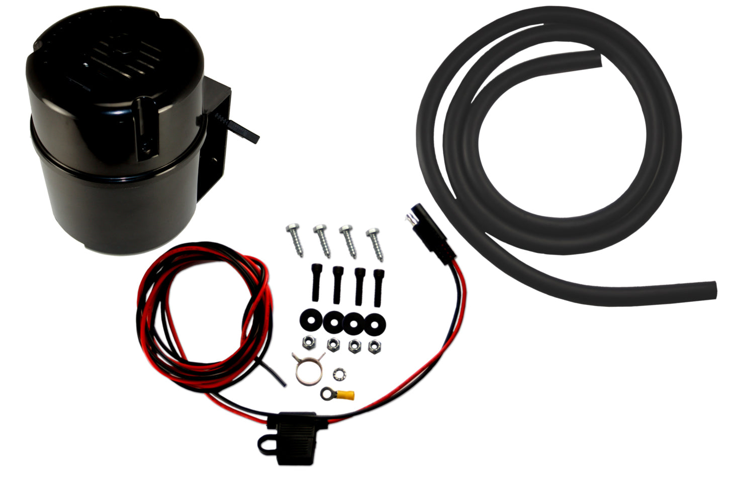 LEED Brakes VP001B Electric Vacuum Pump Black Bandit 12V with Hardware and Hose