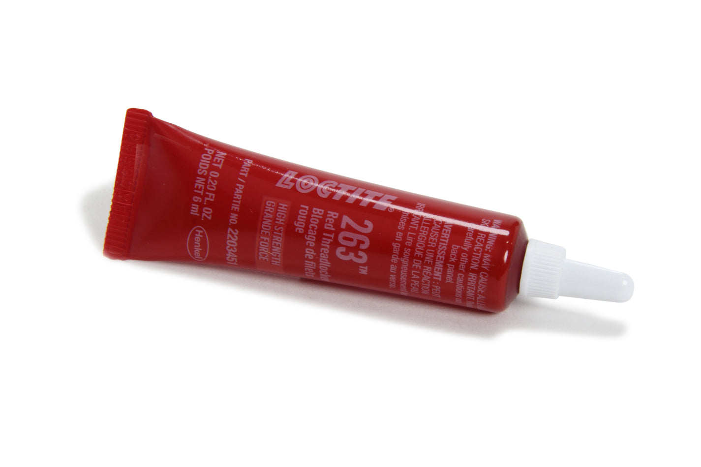 Loctite 2203451 263 Red Threadlocker for Surface Insensitive Applications, 6 ml Tube