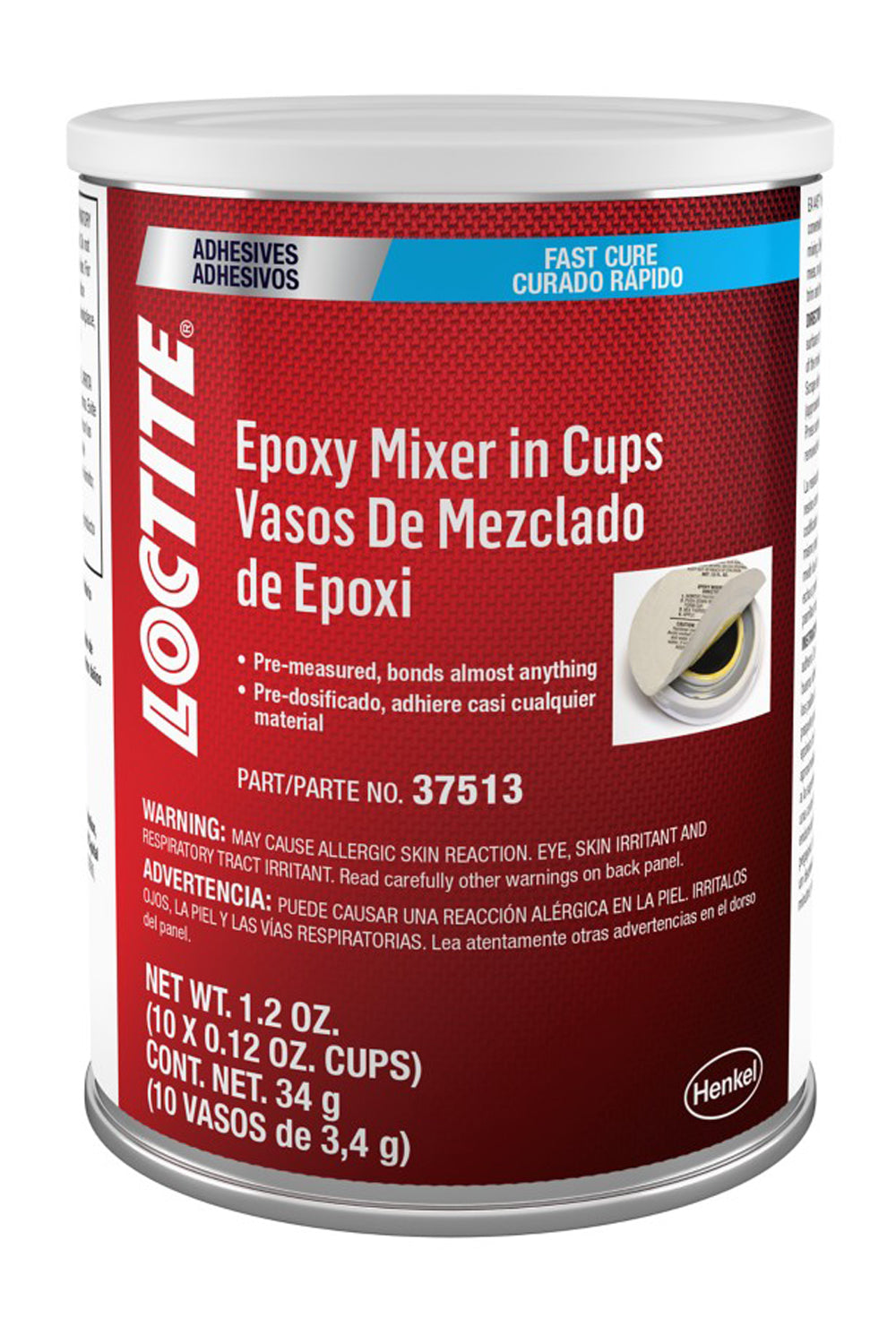 Loctite 494151 Epoxy Mixer Cups Set of 10, 0.12 Ounce Capacity, General Purpose