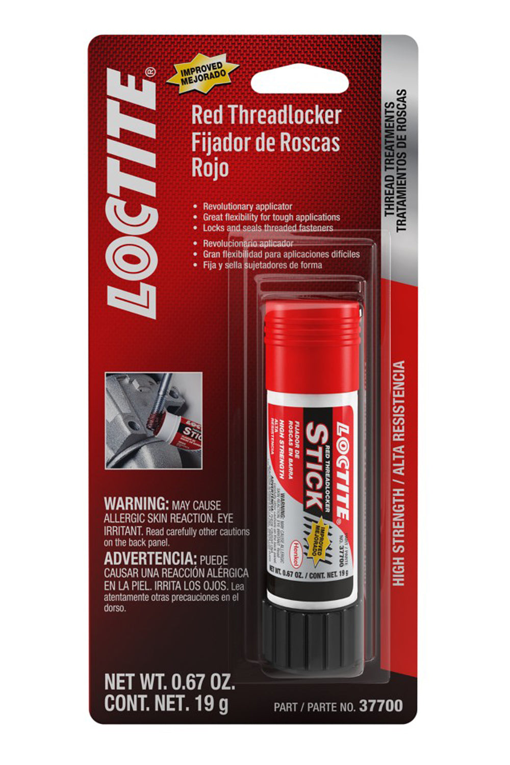 Loctite 511535 Threadlocker Red Stick 19g / 0.67oz