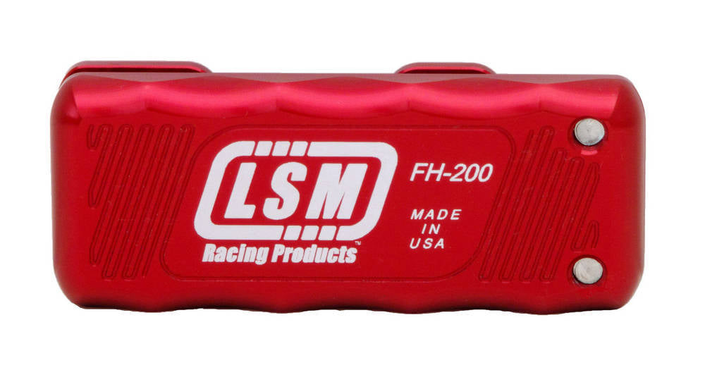 LSM Racing Products FH-200R Dual Aluminum Feeler Gauge Holder in Red Anodized Finish