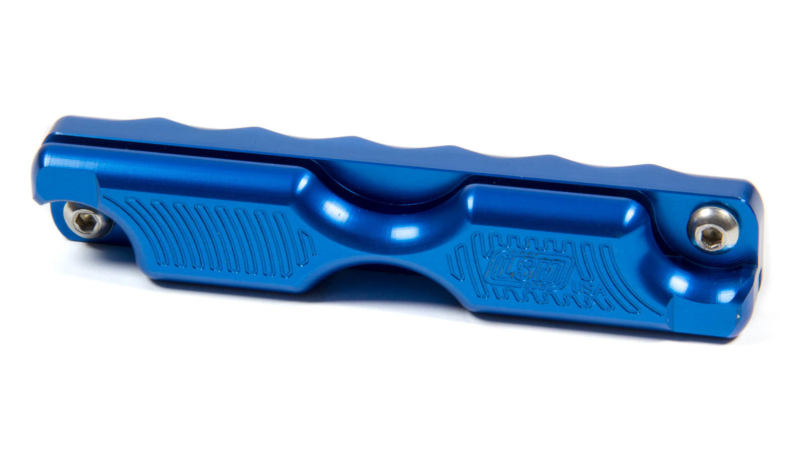 LSM Racing Products FH-500BL Dual Feeler Gauge Holder Aluminum Blue Anodized