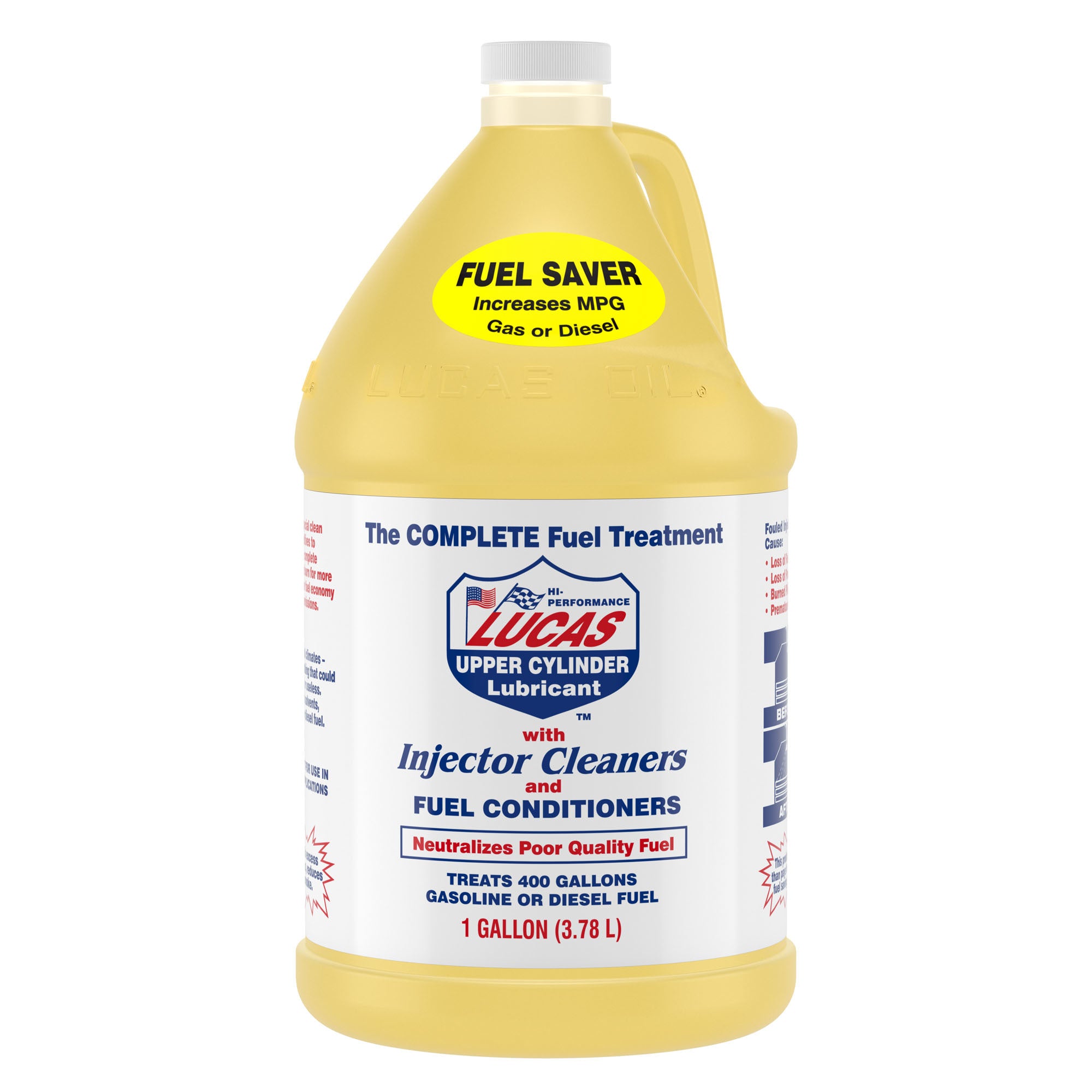 Lucas Oil LUC10013 Fuel Treatment 1 Gallon Diesel and Gasoline System Cleaner and Upper Cylinder Lube