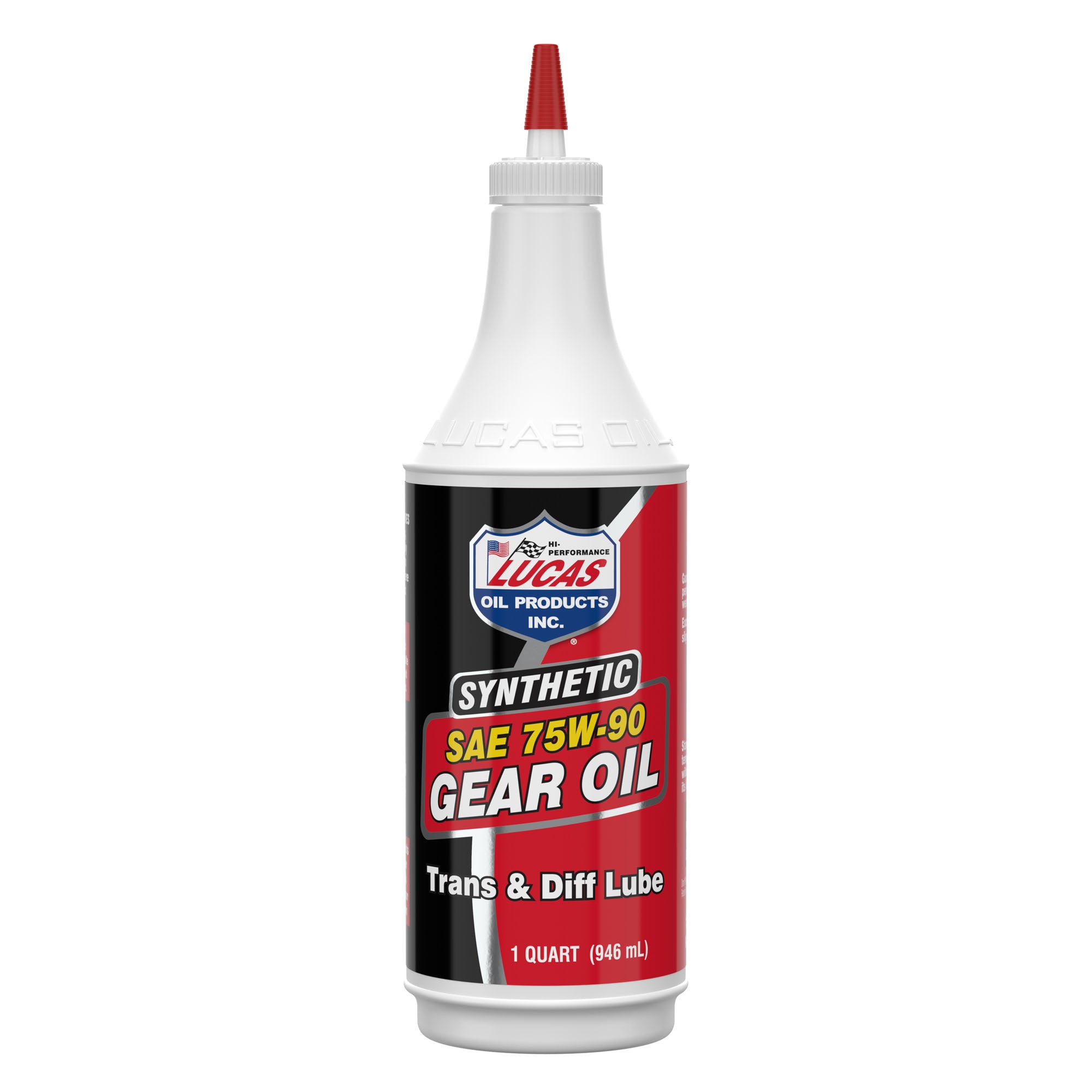 Lucas Oil 75W90 Synthetic Gear Oil with Limited Slip Additive, 1 Quart
