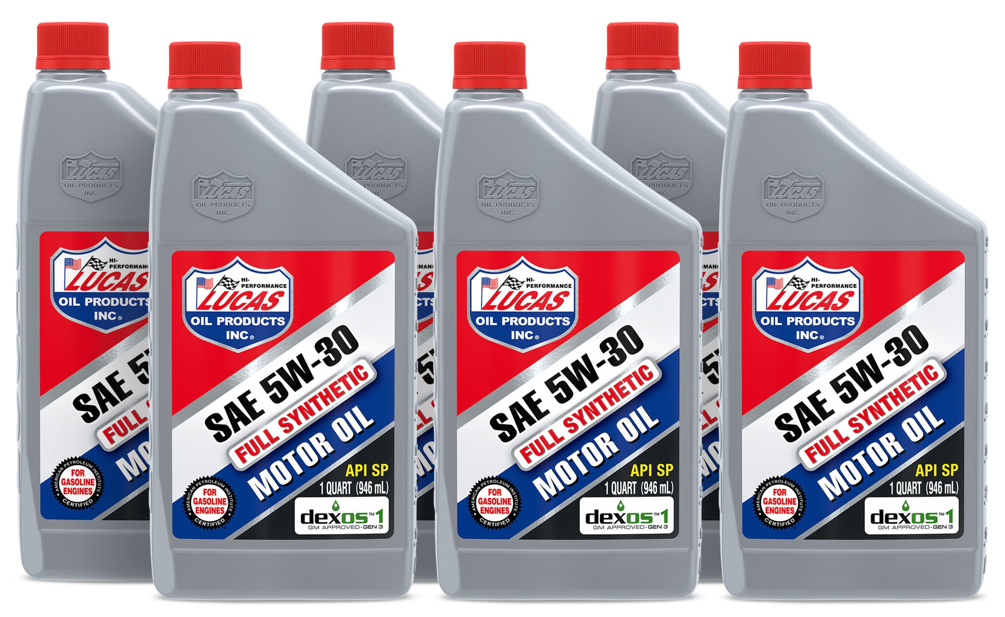 Lucas Oil Synthetic 5W30 Motor Oil Case of 6 Quarts