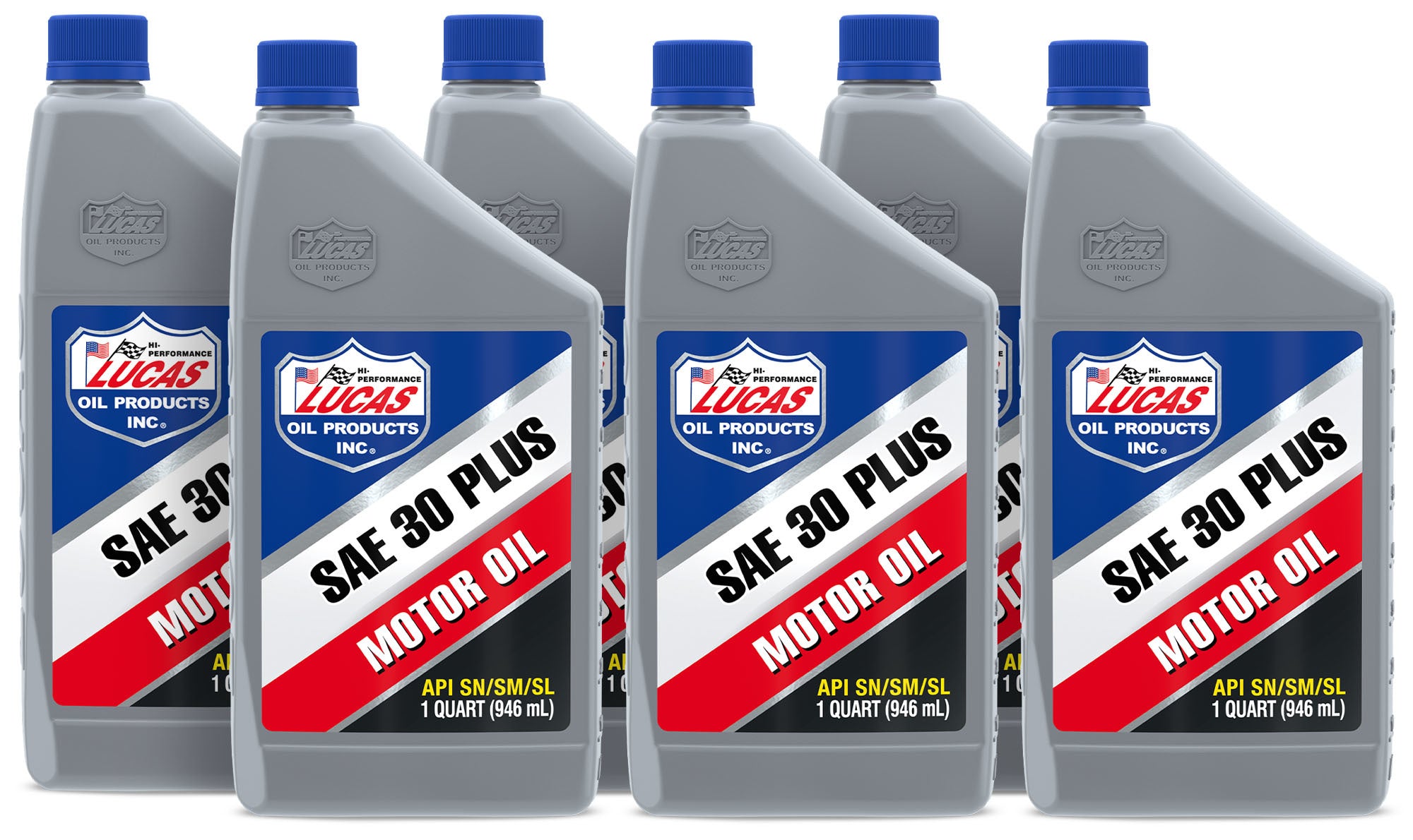 Lucas Oil 10053 30W Motor Oil, 1 Quart Bottles, Set of 6