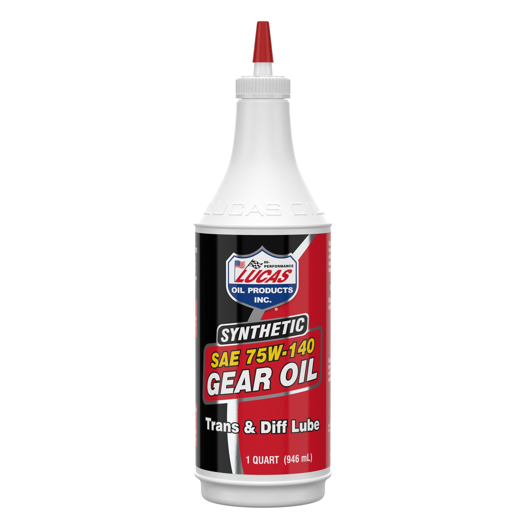 Lucas Oil 75W140 Synthetic Gear Oil with Limited Slip Additive, 1 Quart