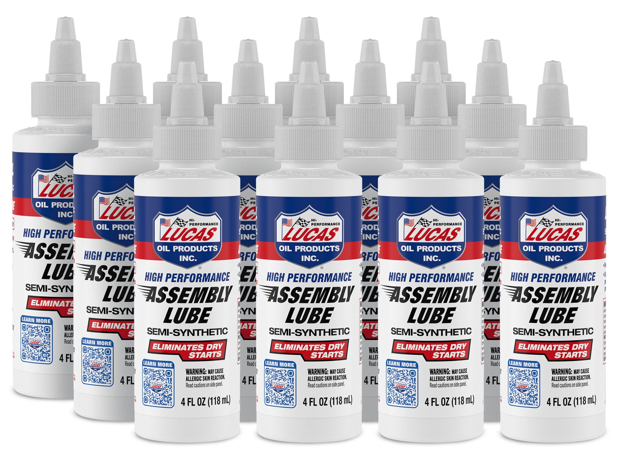 Lucas Oil Assembly Lube 10152 High Performance Engine Assembly Lubricant 4 oz Bottle Set of 12