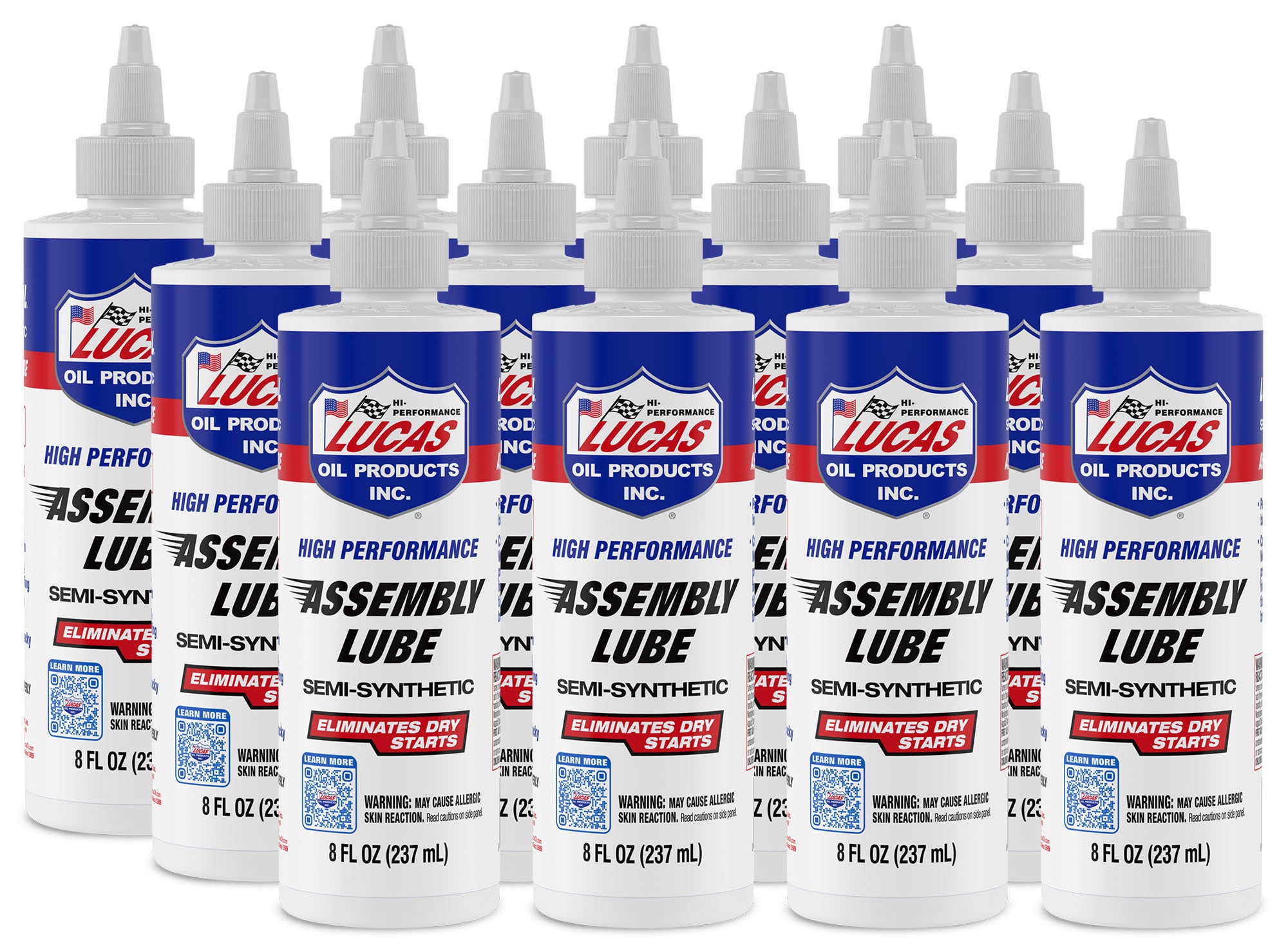 Lucas Oil Assembly Lube 10153 High Performance Engine Assembly Lubricant 8 oz Bottle Set of 12