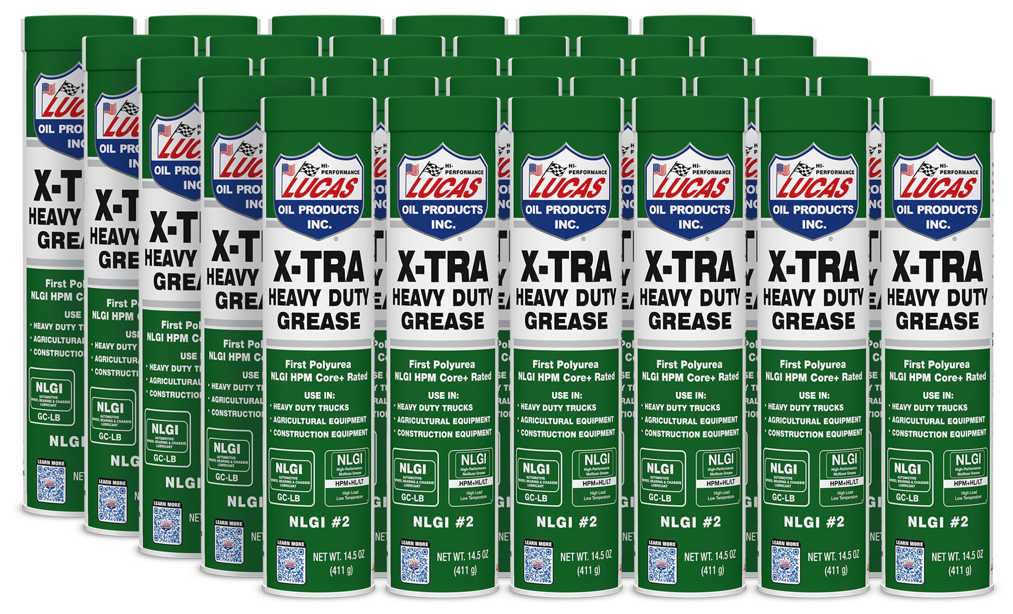 Lucas Oil X-Tra Heavy Duty Grease 14.5 oz Cartridges Set of 30