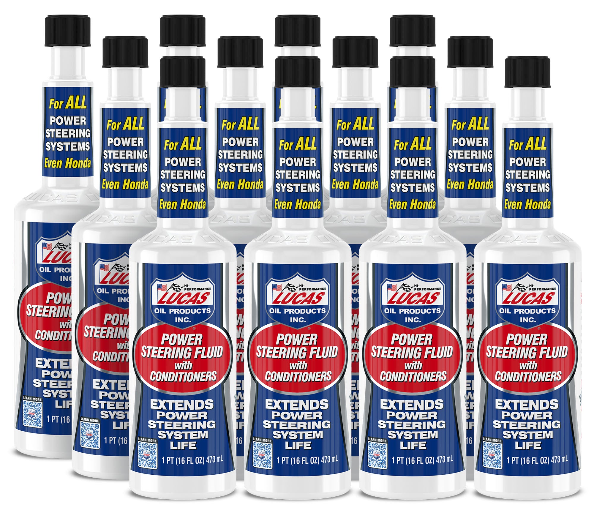 Lucas Oil 10442 Power Steering Fluid Synthetic 16 oz Bottle - Case of 12