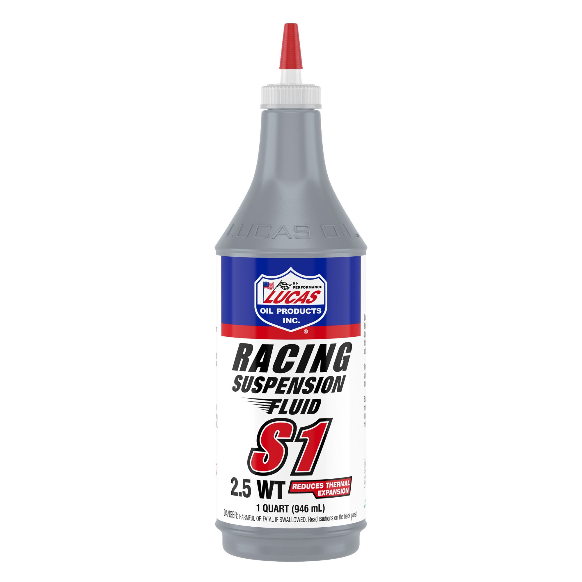 Lucas Oil LUC10488 Synthetic S1 Racing Suspension Oil 2.5WT, 1 Quart Bottle