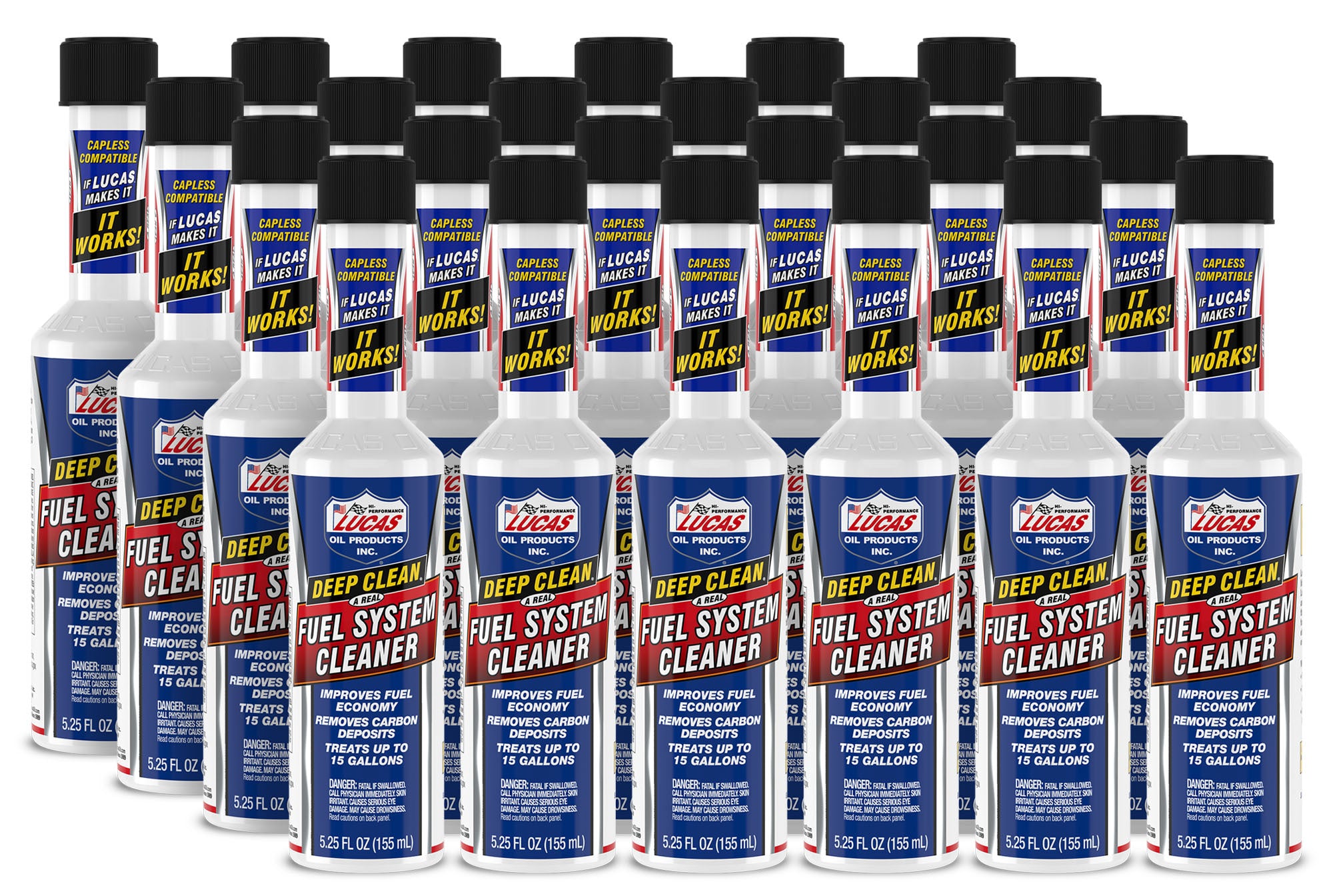 Lucas Oil 10669 Deep Clean Fuel System Cleaner - 5.25 oz Bottle, Pack of 24
