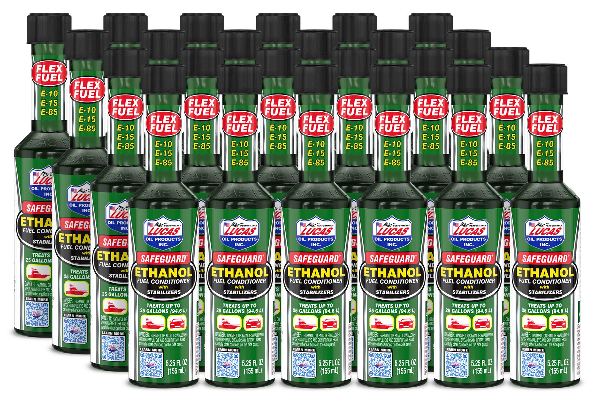 Lucas Oil 10670 Safeguard Ethanol Fuel Stabilizer Conditioner 5.25 oz Bottle Set of 24