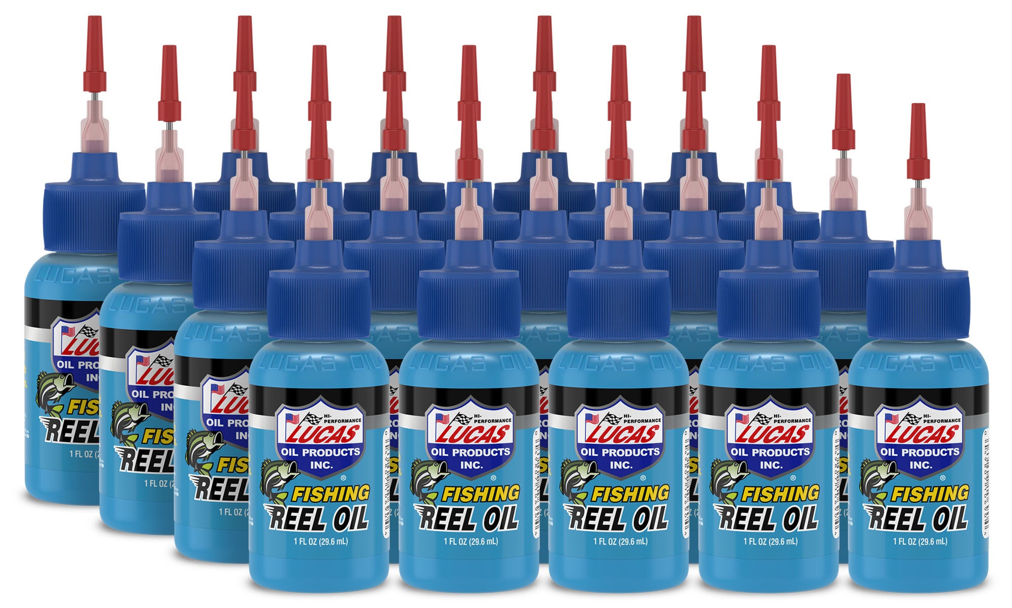 Lucas Oil 10690 Fishing Reel Oil, 1 Ounce Squeeze Bottle, Pack of 20