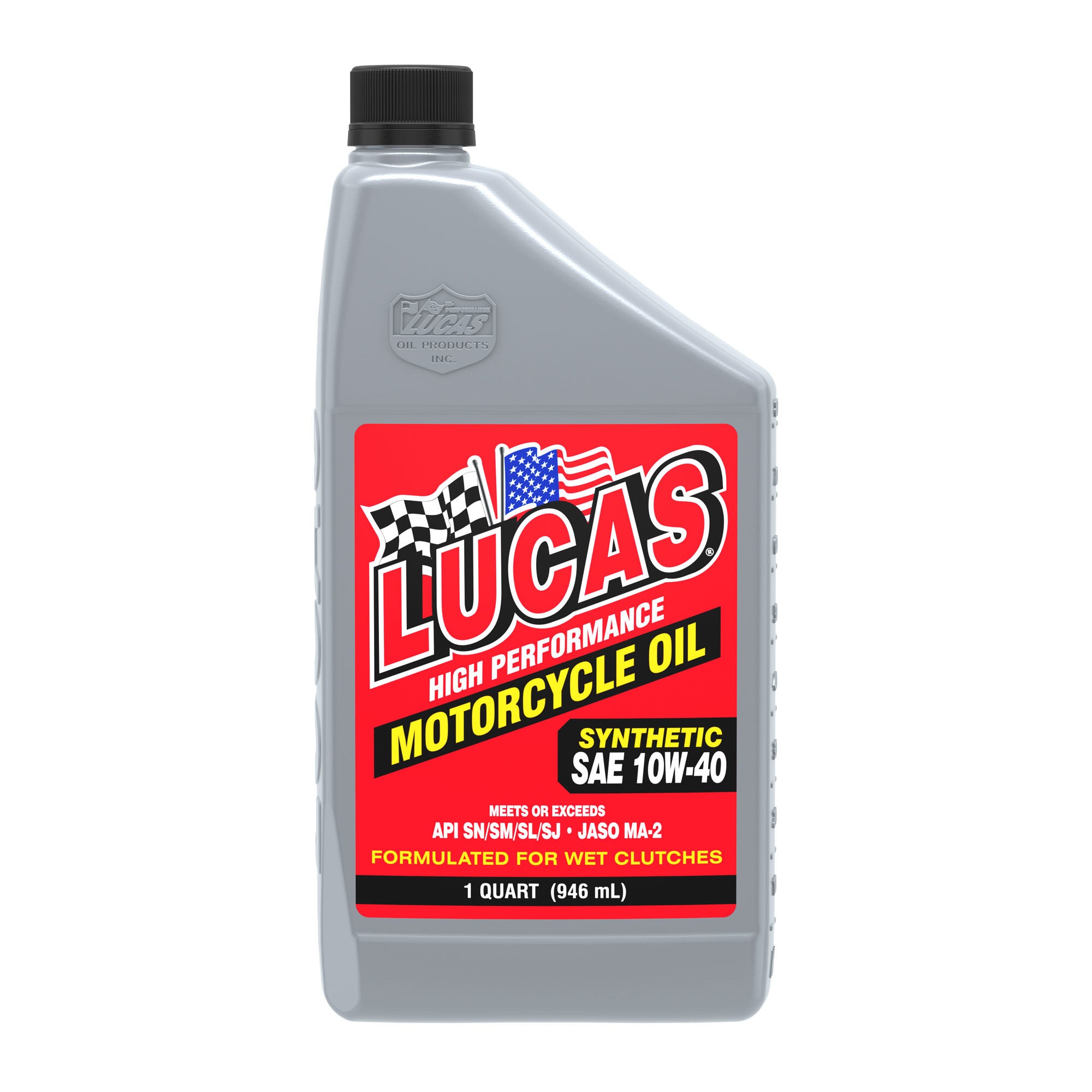 Lucas Oil Motorcycle Oil 10W40 Synthetic 1 Quart