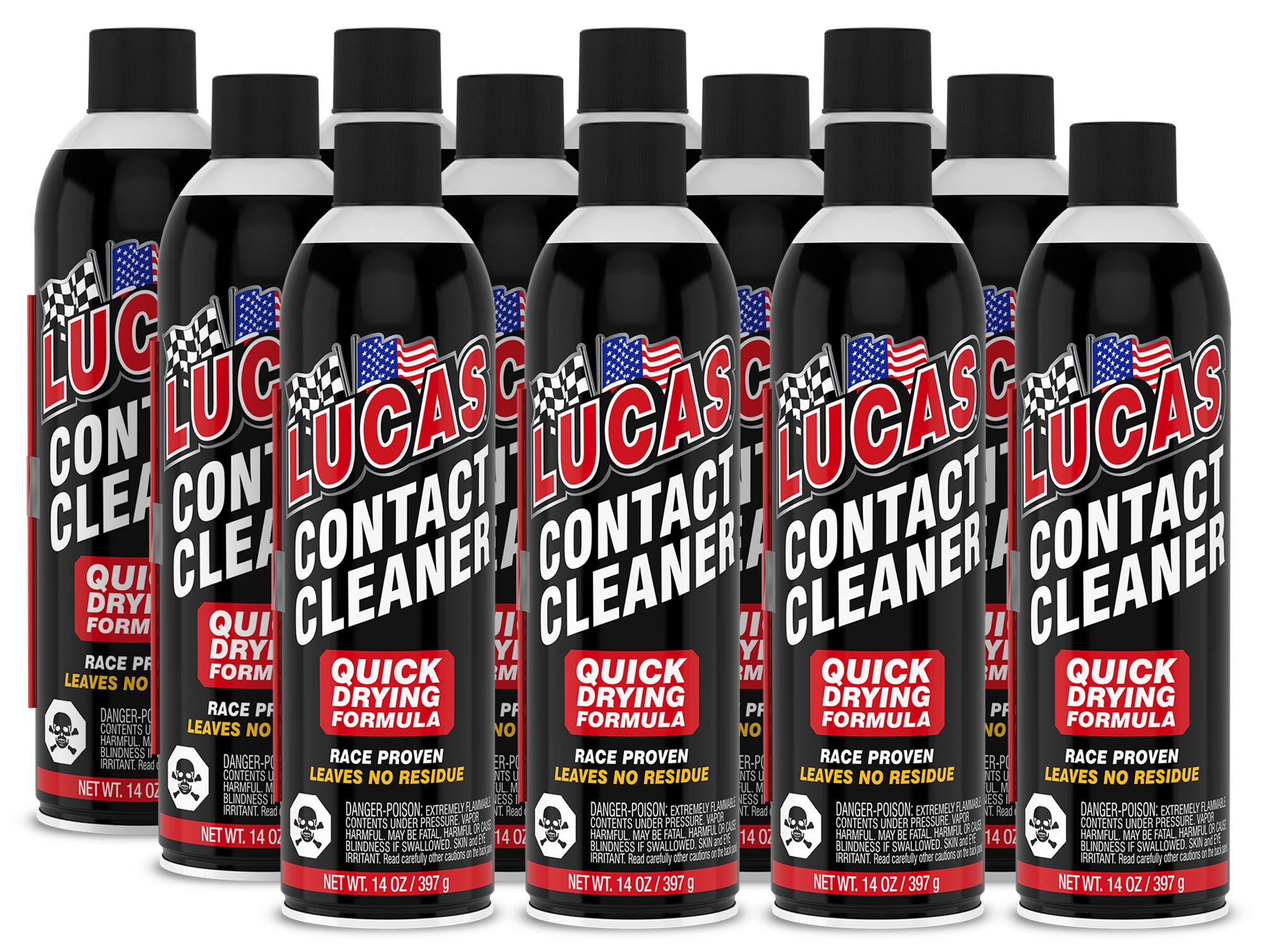 Lucas Oil Contact Cleaner Aerosol, 14 Ounce, Set of 12