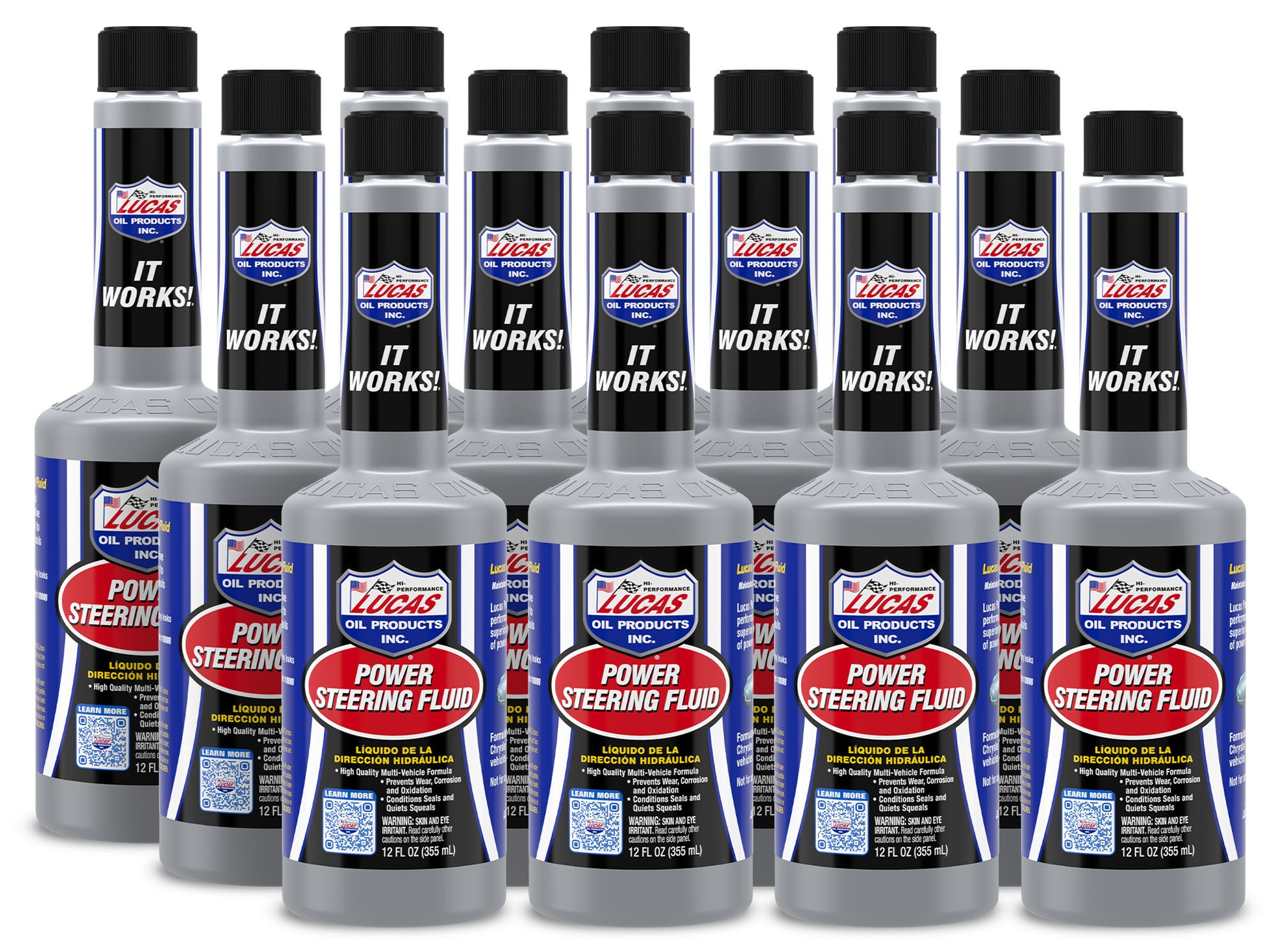 Lucas Oil Power Steering Fluid Case, 12 oz Bottles, Set of 12
