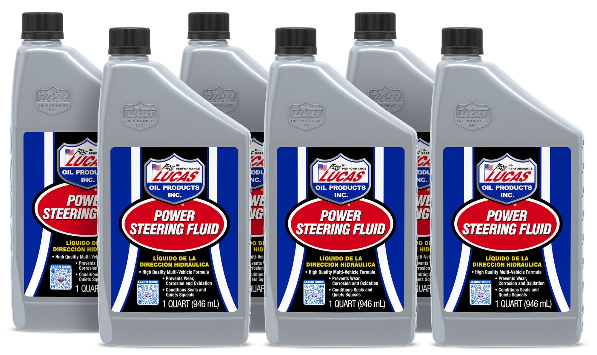 Lucas Oil Power Steering Fluid Case of 6 – 1 Quart Bottles