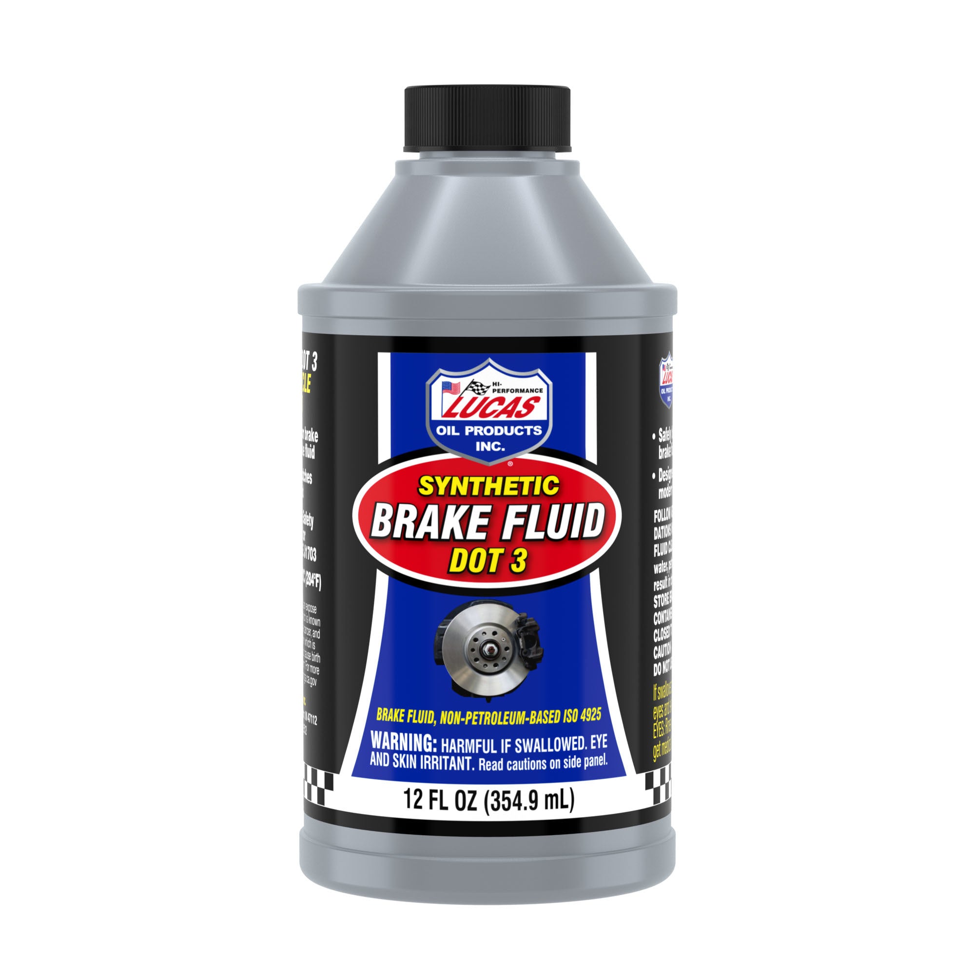 Lucas Oil Brake Fluid DOT 3 12 oz Bottle