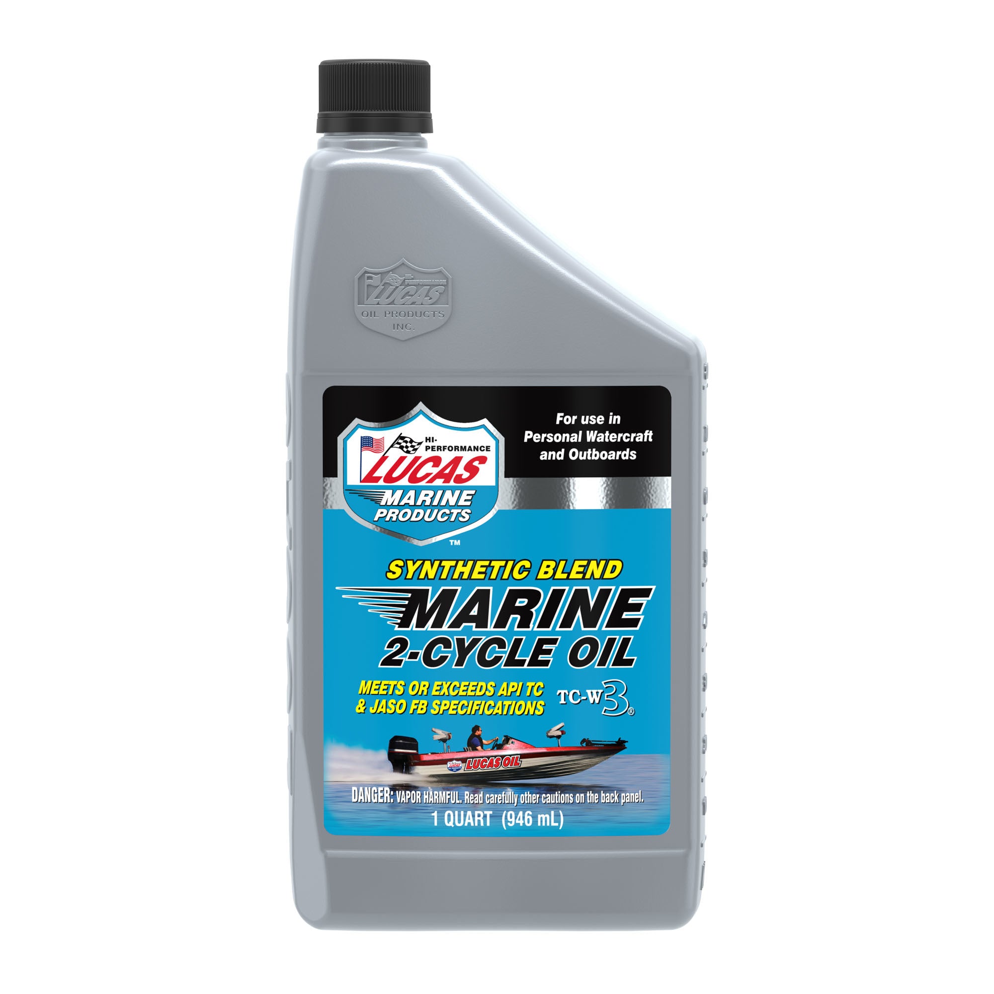 Lucas Oil Marine Oil 2 Cycle 1 Quart Semi-Synthetic Marine Engine Oil