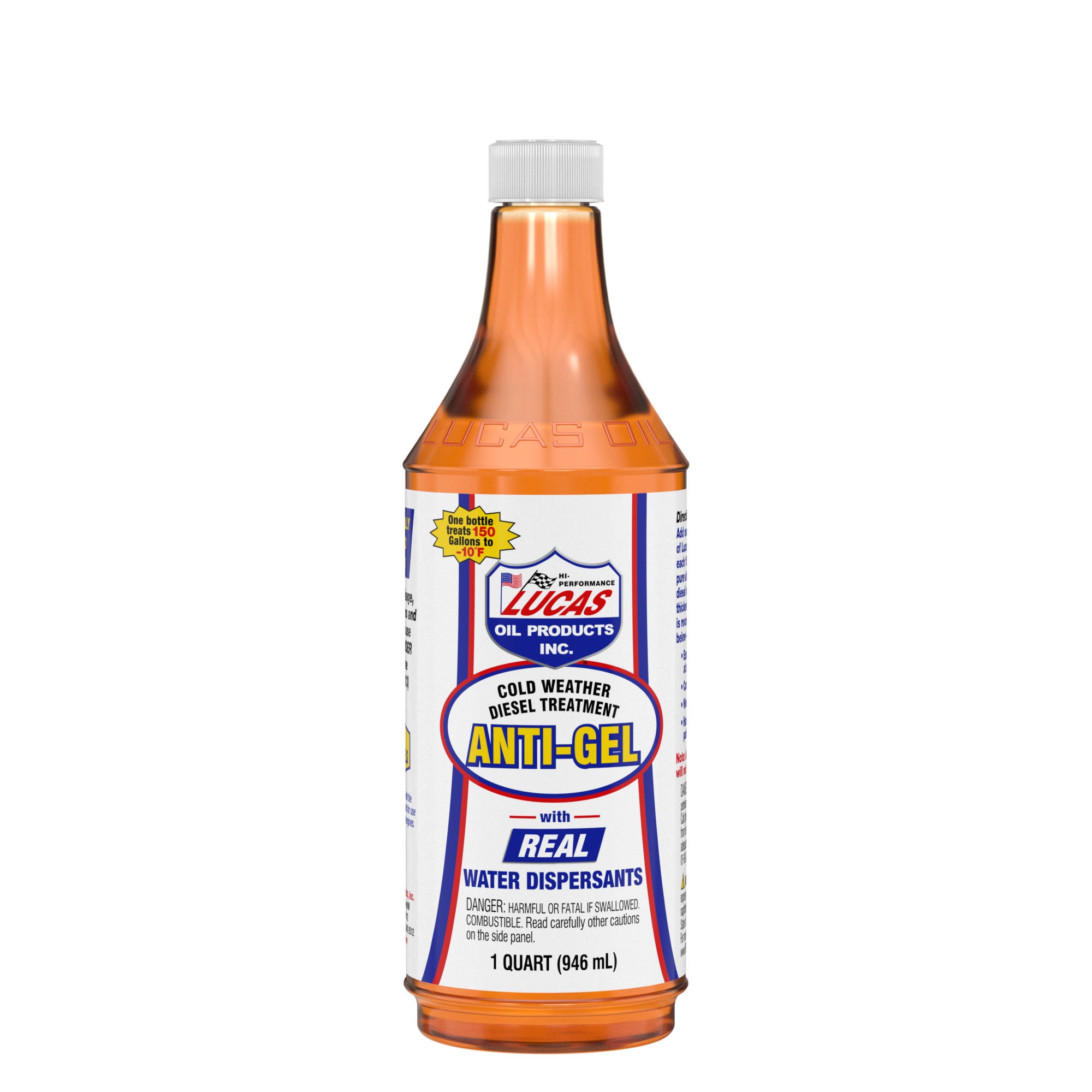 Lucas Oil Diesel Treatment Anti-Gel 1 Quart for Cold Weather Fuel Stabilization