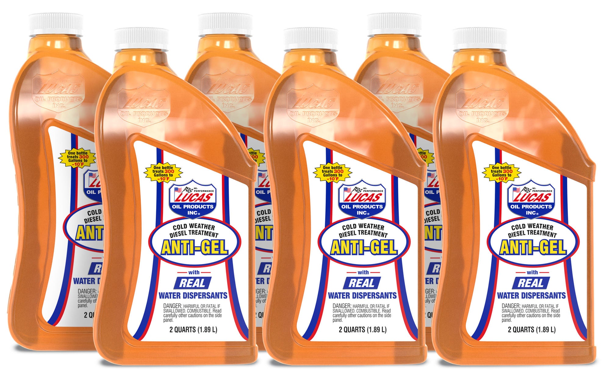 Lucas Oil Diesel Treatment Anti-Gel Case of 6 Half-Gallon Bottles