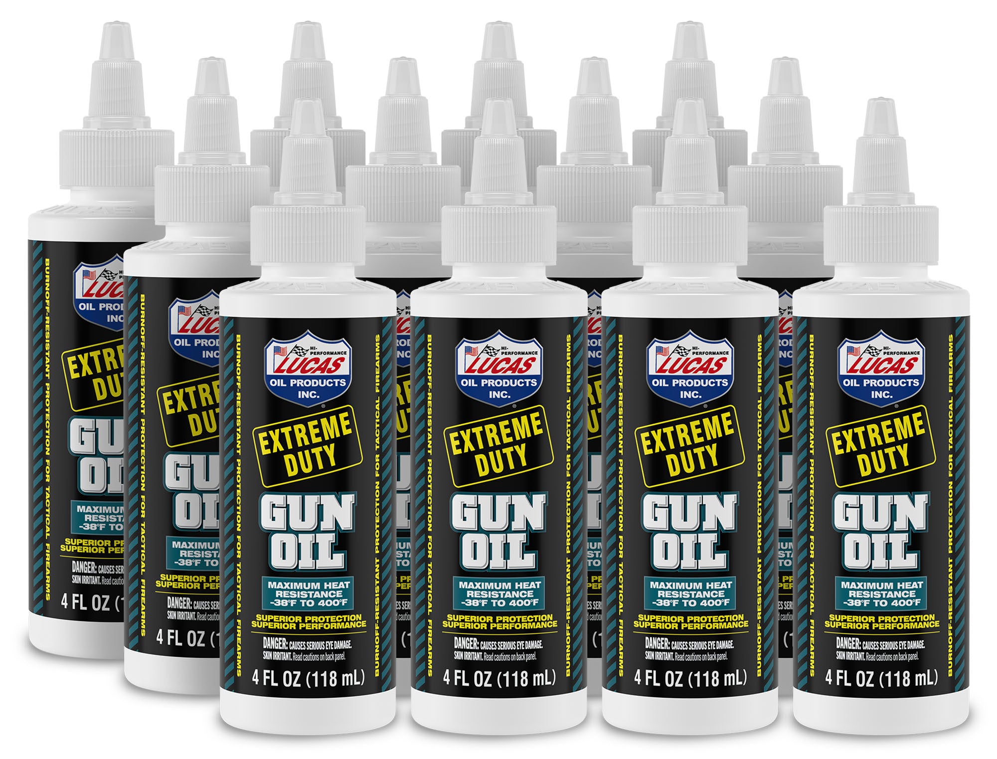 Lucas Oil 10877 Extreme Duty Gun Oil, 4 Oz Squeeze Bottle, Case of 12