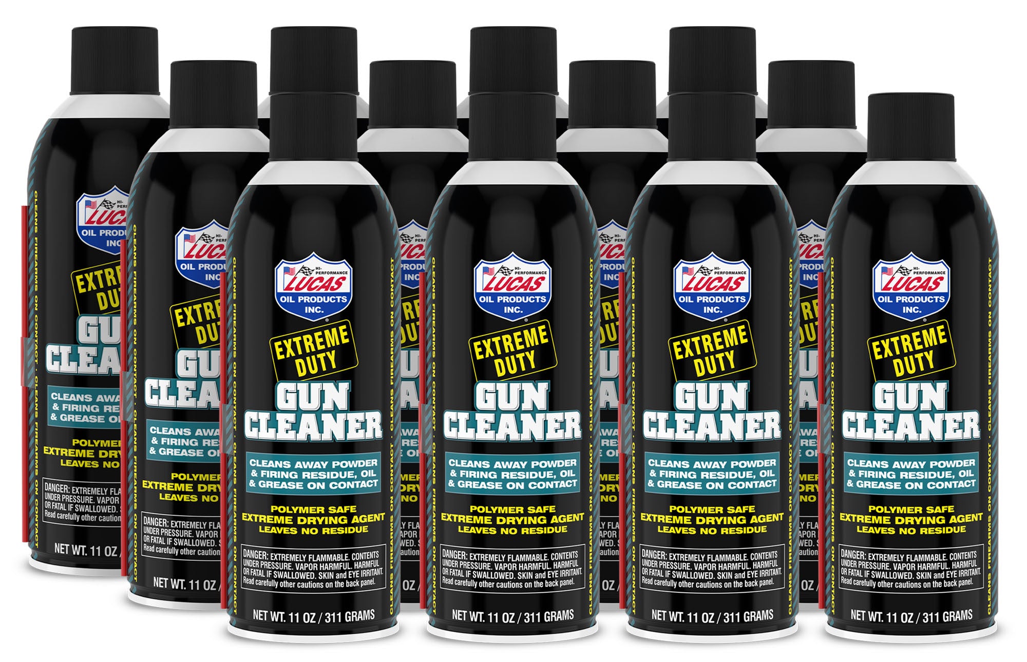 Lucas Oil Extreme Duty Contact Cleaner 10905, 11 oz Aerosol, Pack of 12