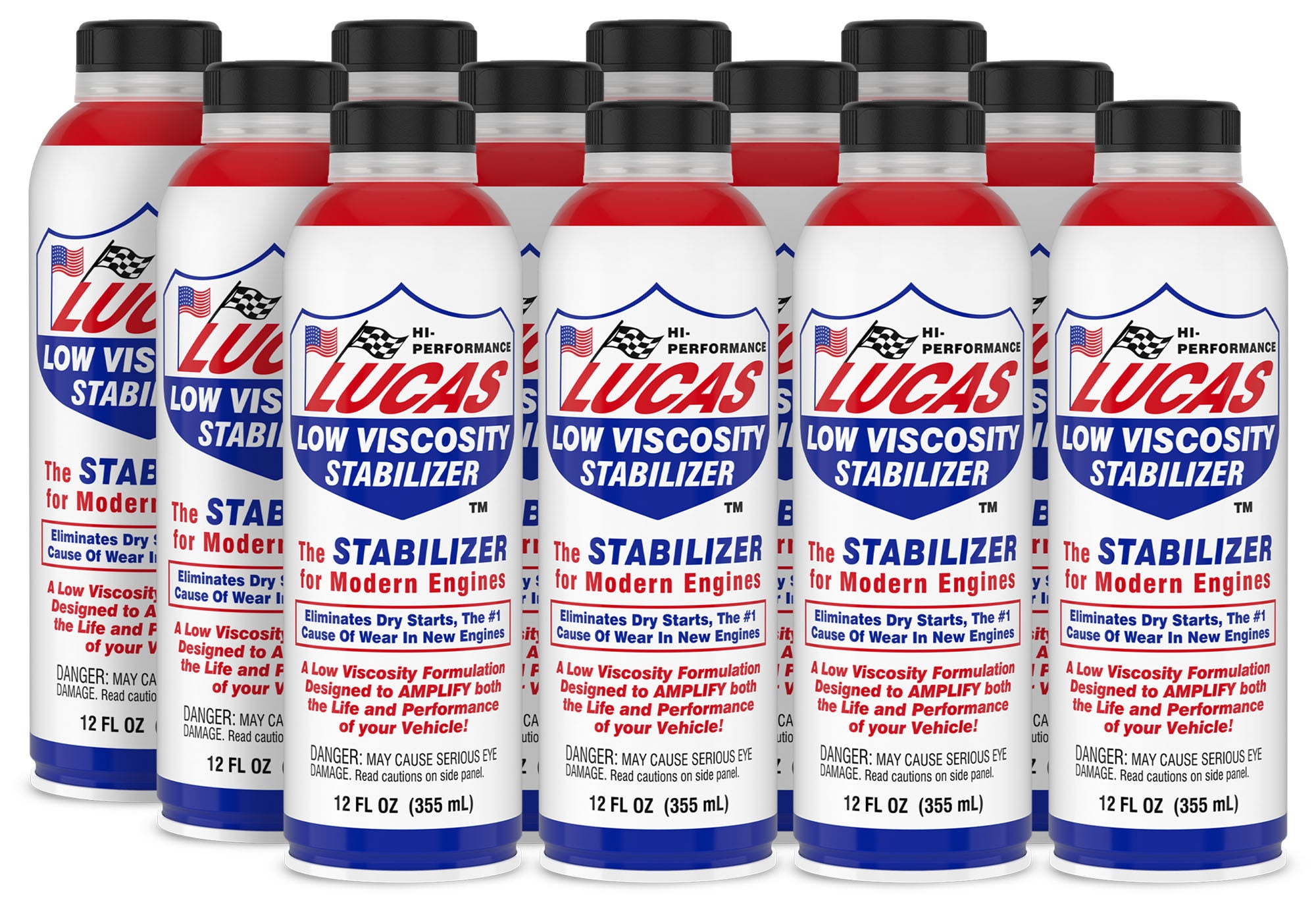 Lucas Oil Low Viscosity Stabilizer 11097, 12 oz Bottle, Set of 12