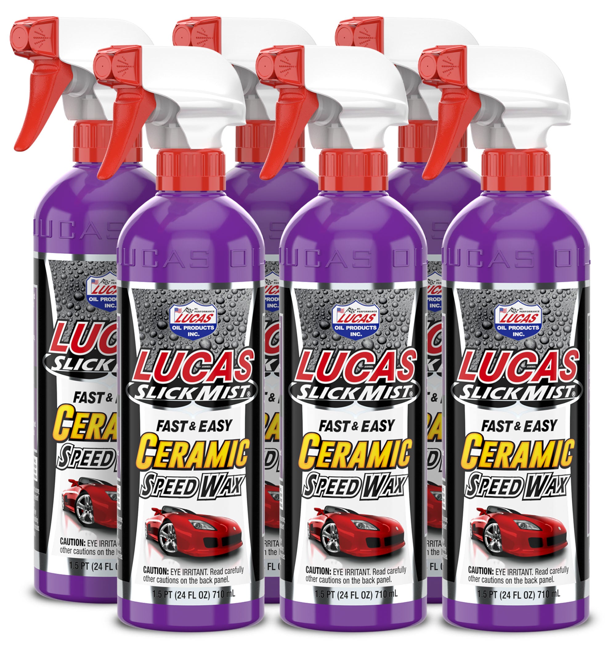Lucas Oil 11294 Slick Mist Ceramic Speed Wax 24 oz Spray Bottle Set of 6