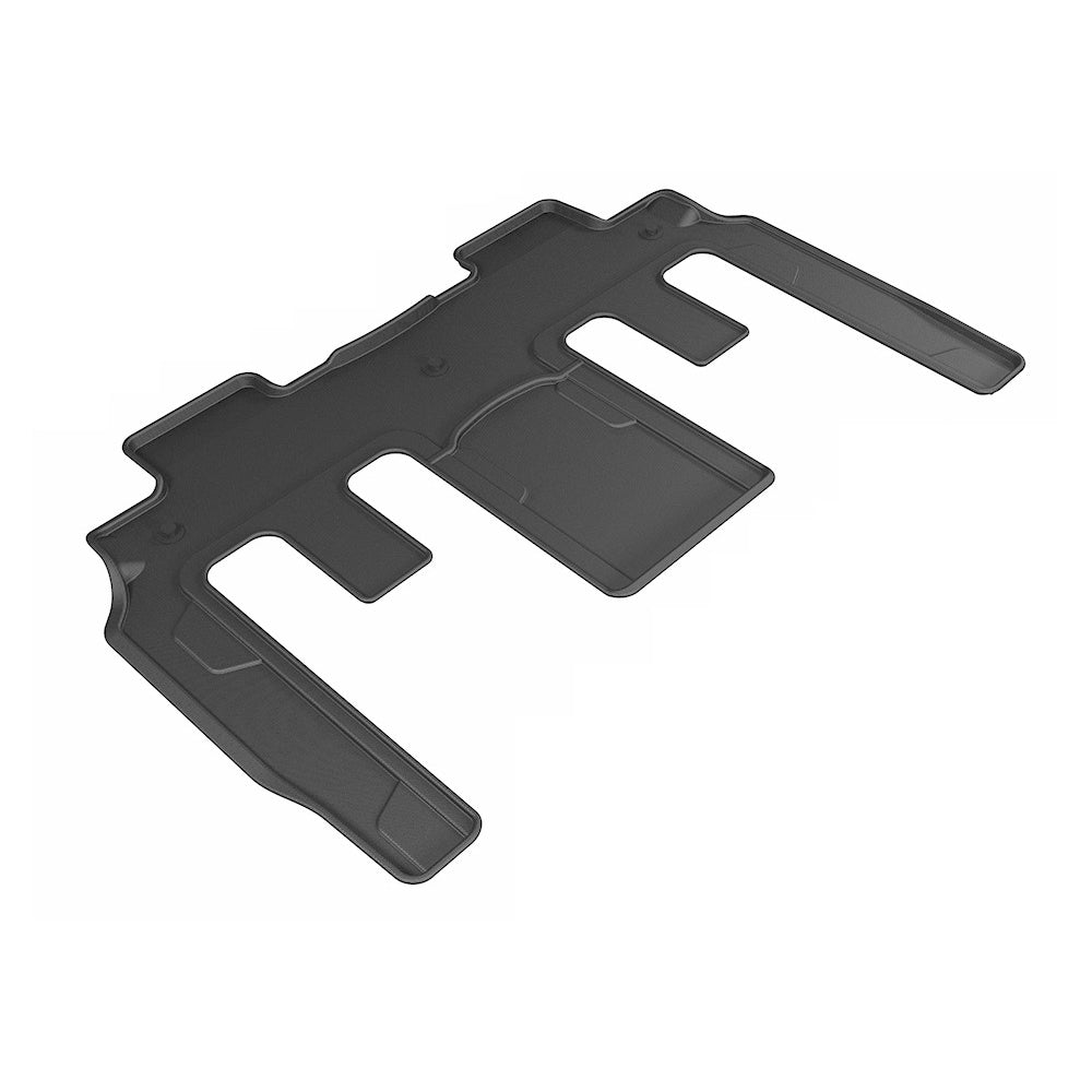 3D MAXPIDER L1BC02321509 Kagu Second Row Floor Liner for Chevy Traverse 2009-2017, Black Textured Plastic
